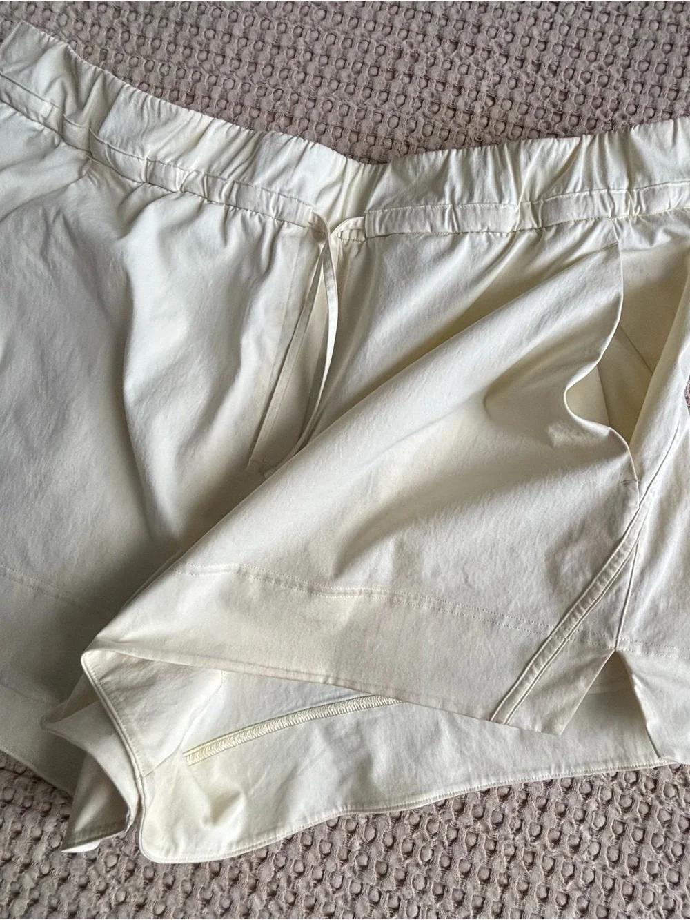 lululemon athletica Yellow Elastic Drawstring Athletic Shorts